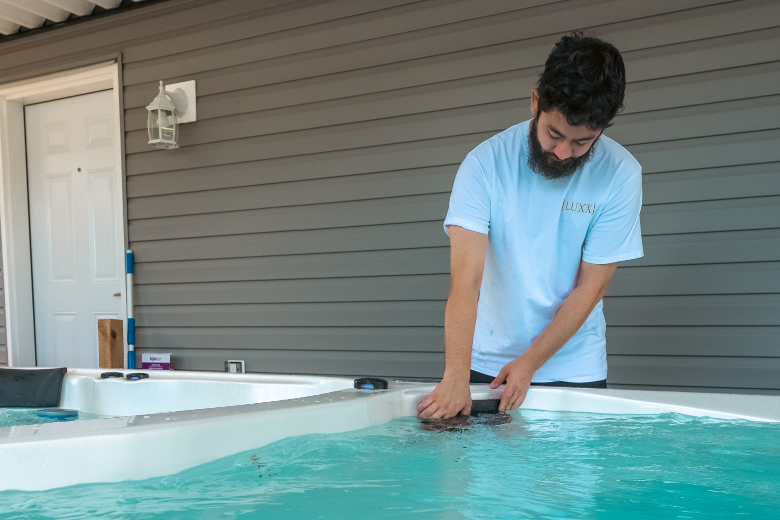 luxx swim spa installation